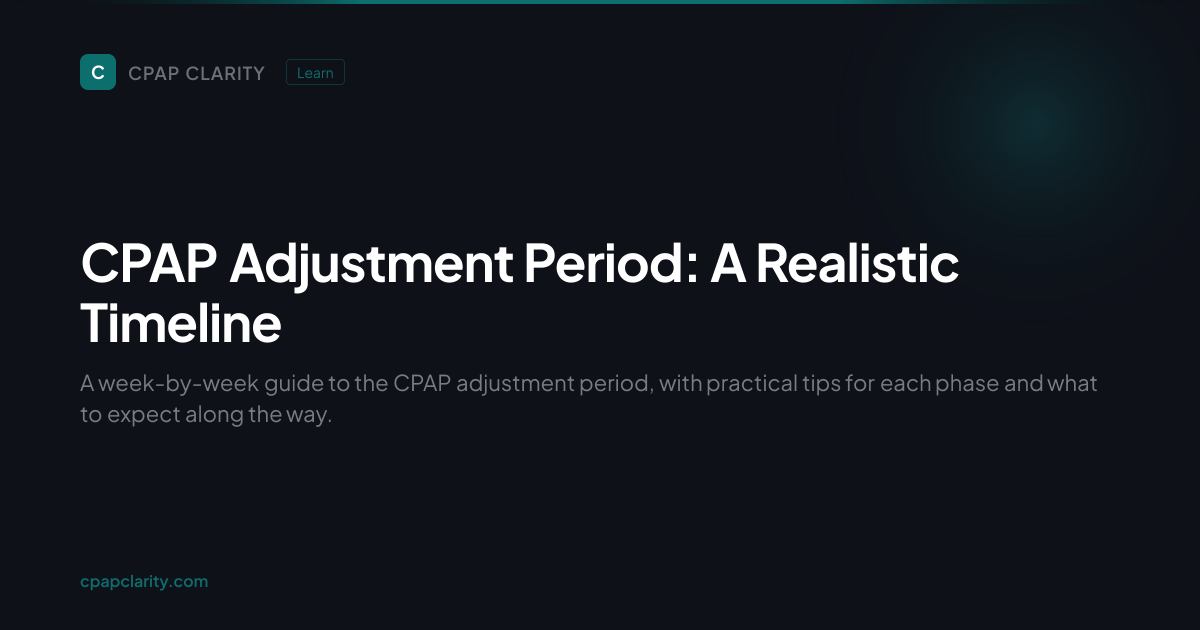 CPAP Adjustment Period: A Realistic Timeline | CPAP Clarity